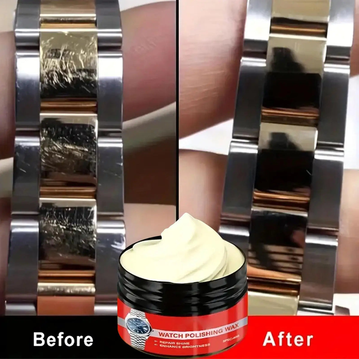 Watch Scratch Removal Polish Paste with Sponge – Glass & Steel Watch Polish Kit Axl