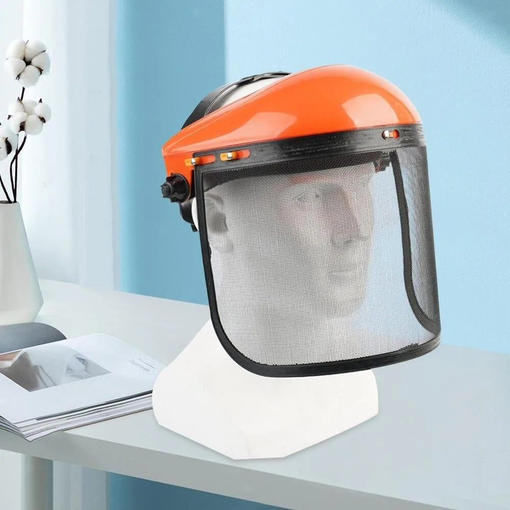 Chainsaw Helmet Mesh Face Shield – Adjustable Forestry Guard Safety Face Shield Axl