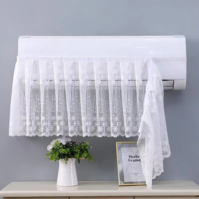 Lace Embroidery AC Curtain – Windproof Dustproof Cover 100×40cm AC Deflector Curtain Axl