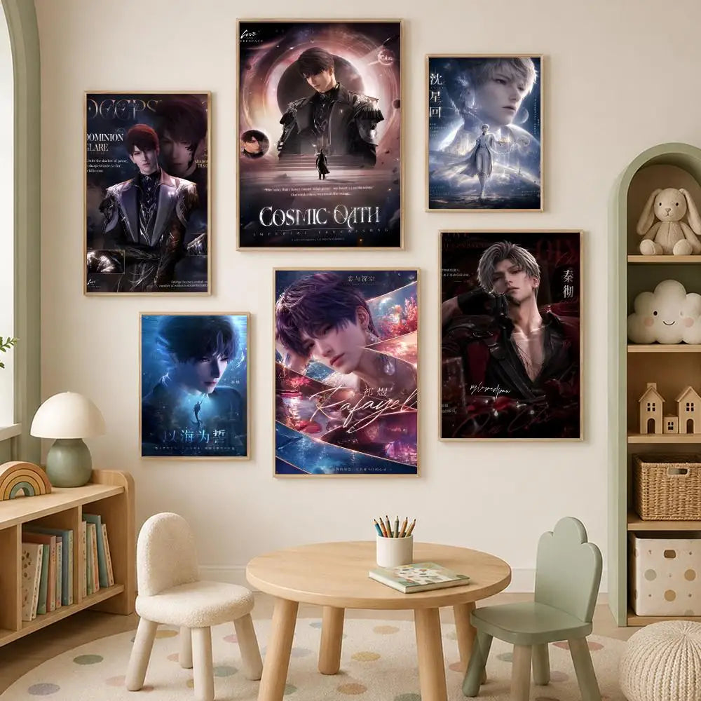 Love & Deepspace HD PVC Wall Poster – Self-Stick Waterproof Wall Art Poster Axl