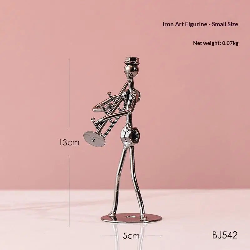Retro Mini Metal Music Band Figurine | Minimalist Decor Gift Desktop Decor Figurine Axl A7
