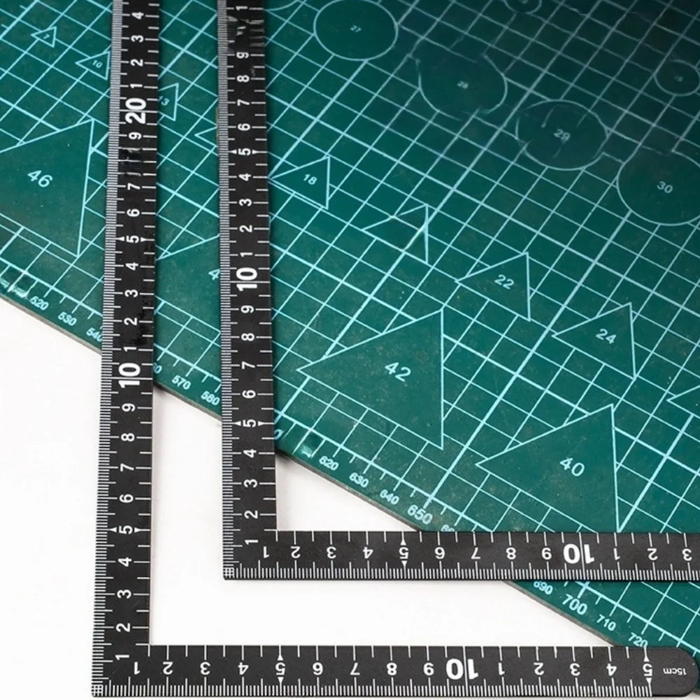 Stainless Steel L-Square Ruler 15cm/30cm | 90° Carpenter Tool Carpenter Square Ruler Axl