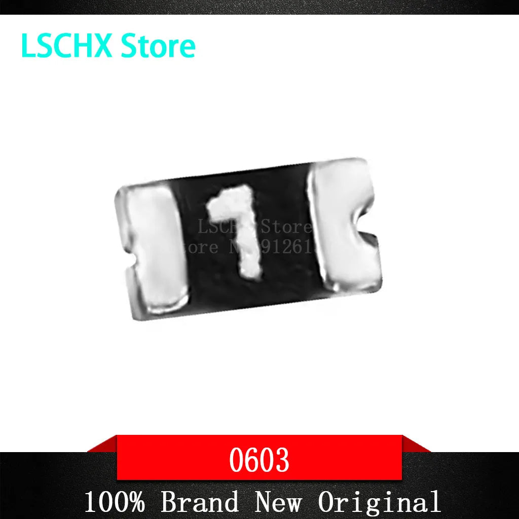50Pcs PPTC Resettable SMD 0603 Fuse – 10mA to 1A, 30V/60V Resettable SMD Fuse Axl