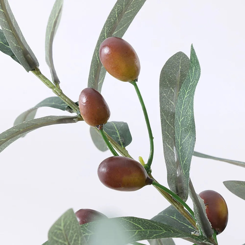 Artificial Olive Branches with Fruits – Fake Plant Home Decor Artificial Plant Stems Axl