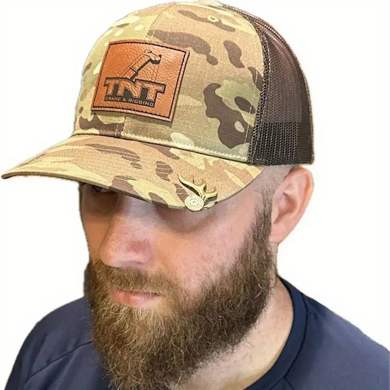 Brass Antler Hat Clip – Handcrafted Metal Brim Clip for Hunters Hat Brim Clip Axl