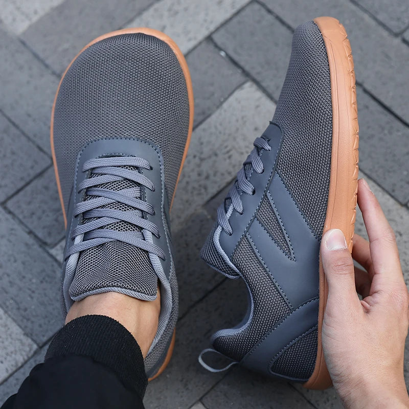 ZULIWAGN Wide Fit Mesh Walking Shoes – Lightweight Sneakers Wide Fit Sneakers Axl Gray 45