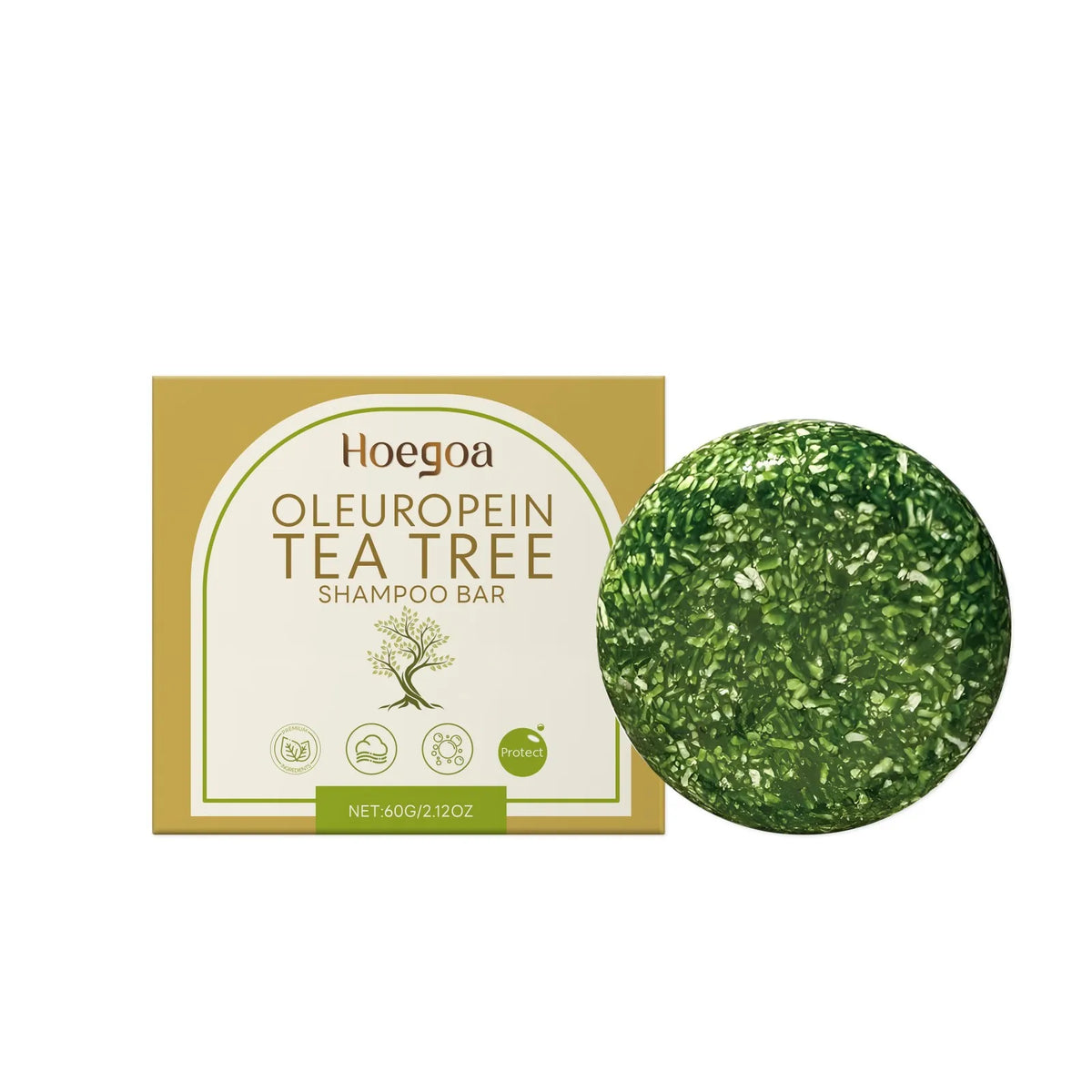 Tea Tree Shampoo Bar – Oil Control & Scalp Cleanse 60g Solid Shampoo Bar Axl 1 PCS
