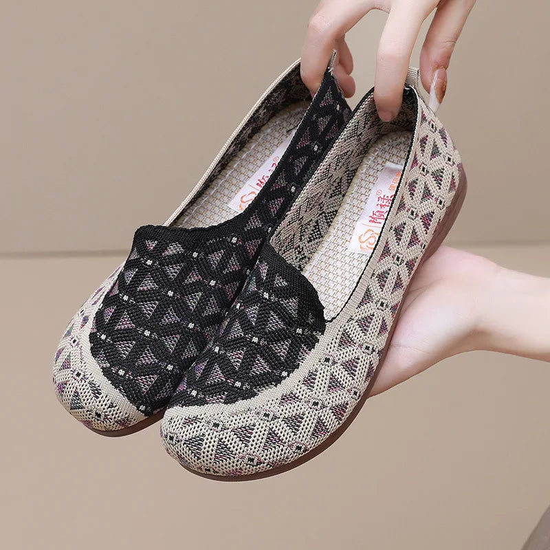 Women's Mesh Slip-On Flats – Breathable Lightweight Summer Loafers Slip-On Flats Axl