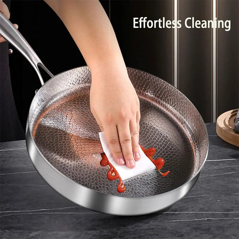 PGY Titanium Hammered Frying Pan 20/24/28cm All Cooktop Titanium Frying Pan Axl