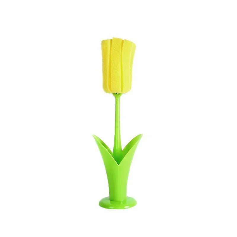 Tulip Long Handle Mug Cleaning Brush – Replaceable Sponge Head Mug Cleaning Brush Axl