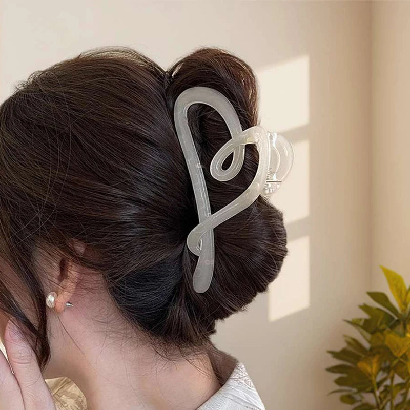 Heart Hair Claw Clip – Trendy Luxury Hair Accessory for Women Hair Claw Clip Axl A2