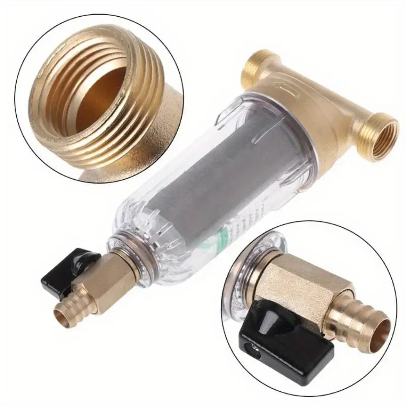 6-Point Copper Faucet Water Filter – Stainless Mesh Purifier Faucet Water Filter Axl