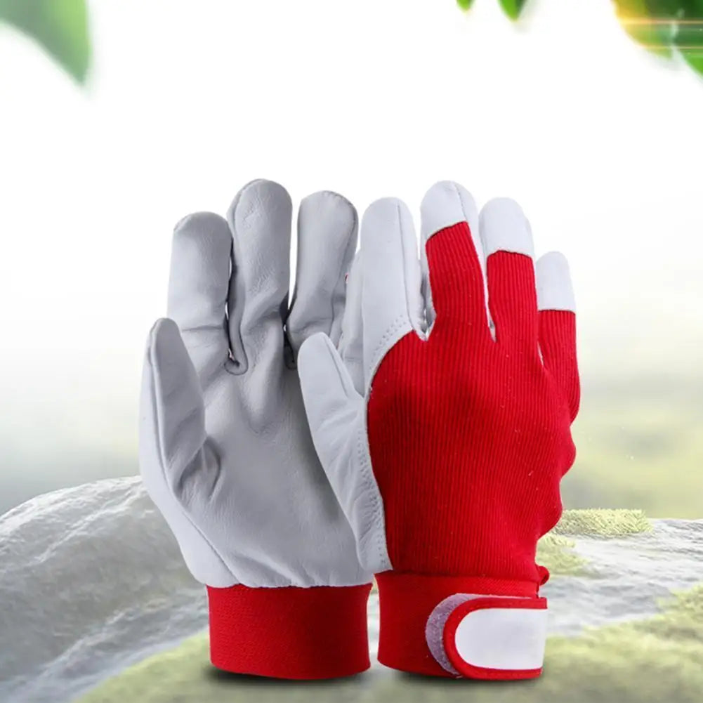 Leather Mechanic Work Gloves – Industrial Safety Protection Leather Work Gloves Axl