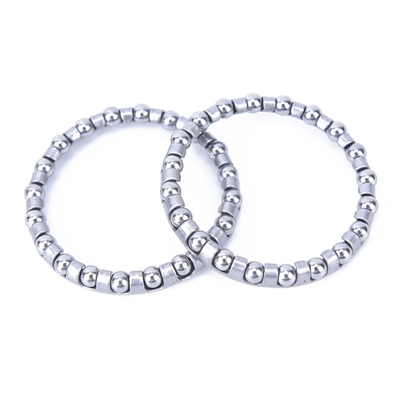 2-Pack Bike Headset Caged Ball Bearing 4mm 20 Balls | 32mm Bike Headset Bearing Axl