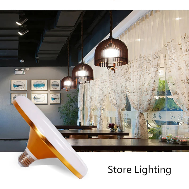 E27 UFO LED Bulb 15W–70W Super Bright Ceiling Light 220V LED Light Bulb Axl
