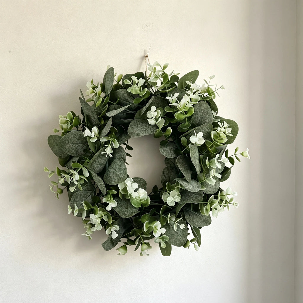 Artificial Eucalyptus Wreath – Wedding & Home Wall Decor Artificial Wreath Axl