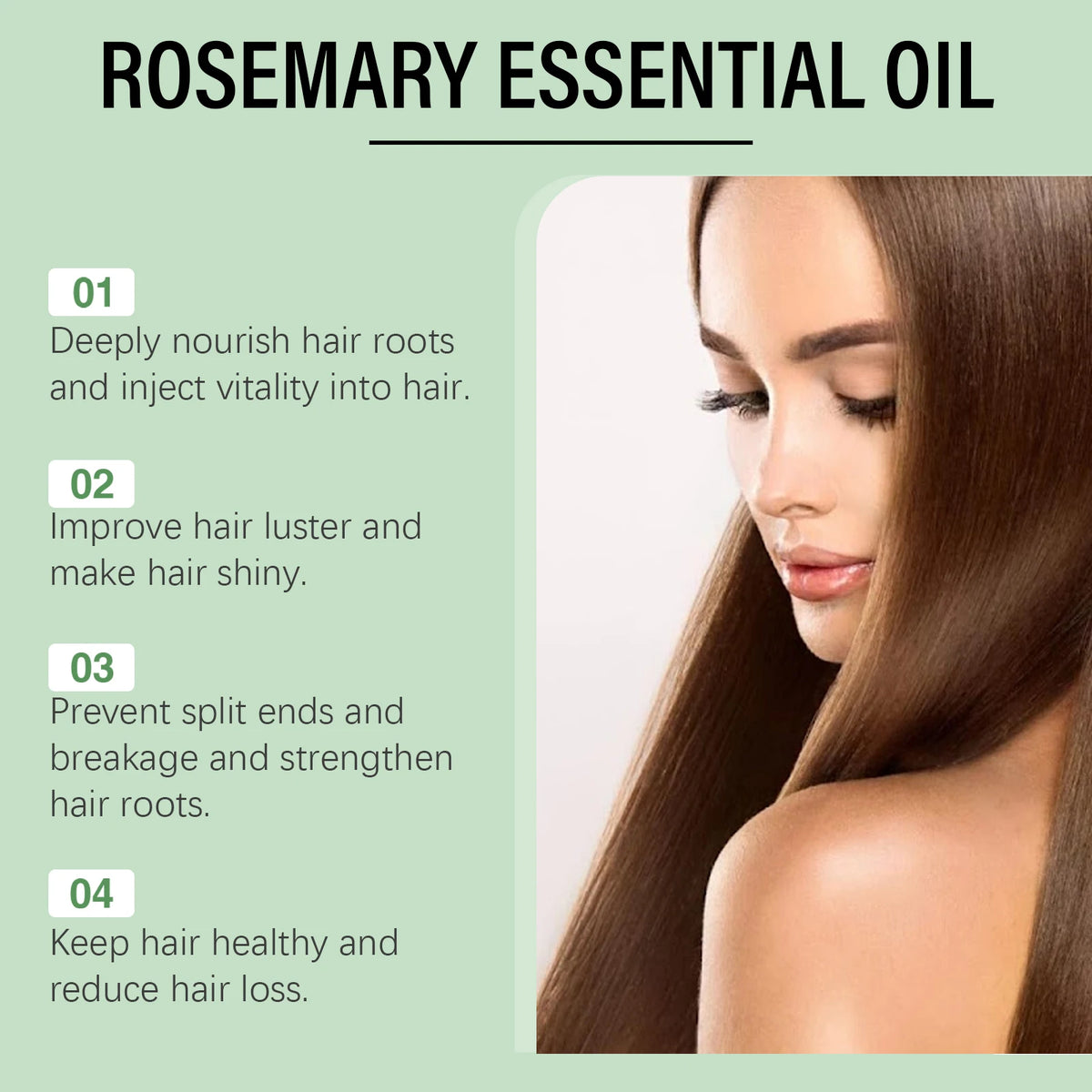 Rosemary Hair Oil – Nourishing, Smoothing & Shine 60ml Rosemary Hair Oil Axl