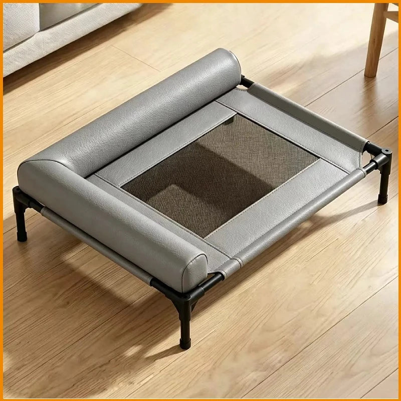 Elevated Cooling Dog Bed – Breathable Raised Pet Bed for Small Dogs Elevated Pet Bed Axl gray M