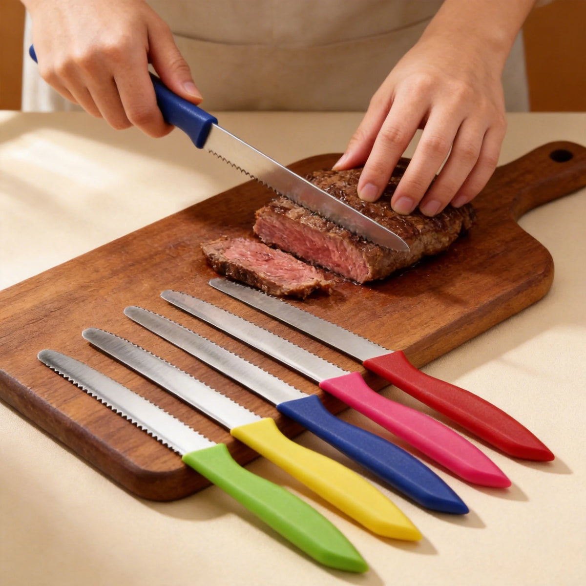 5-Piece Stainless Steel Serrated Kitchen Knife Set Kitchen Knife Set Axl