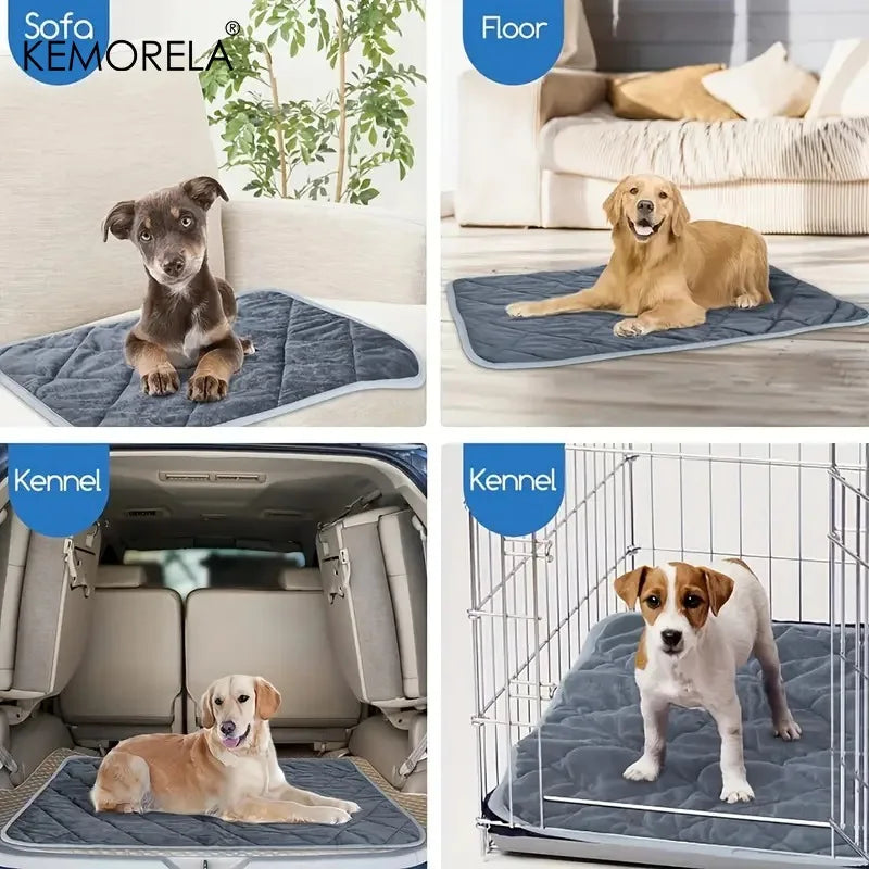Extra Large Washable Winter Dog Bed – Non-Slip Pet Crate Mat Pet Bed Mat Axl