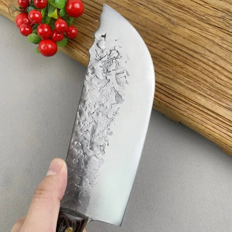 Handmade Stainless Steel Cleaver Knife – Wood Handle | InLeung Cleaver Knife Axl