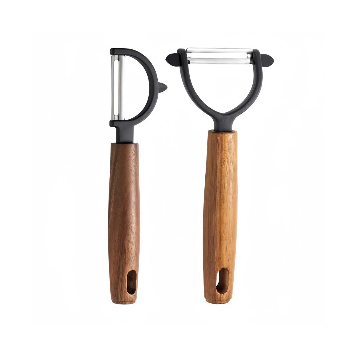 Stainless Steel Y/P Vegetable Peeler – Acacia Wood Handle Vegetable Peeler Axl 2Pcs