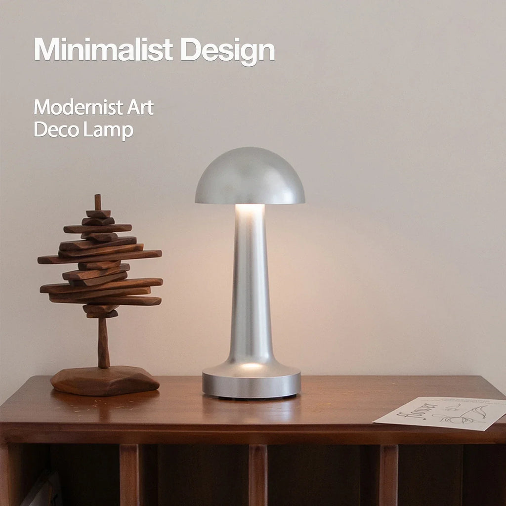 Rechargeable LED Touch Table Lamp | Dimmable Metal Night Light LED Table Lamp Axl