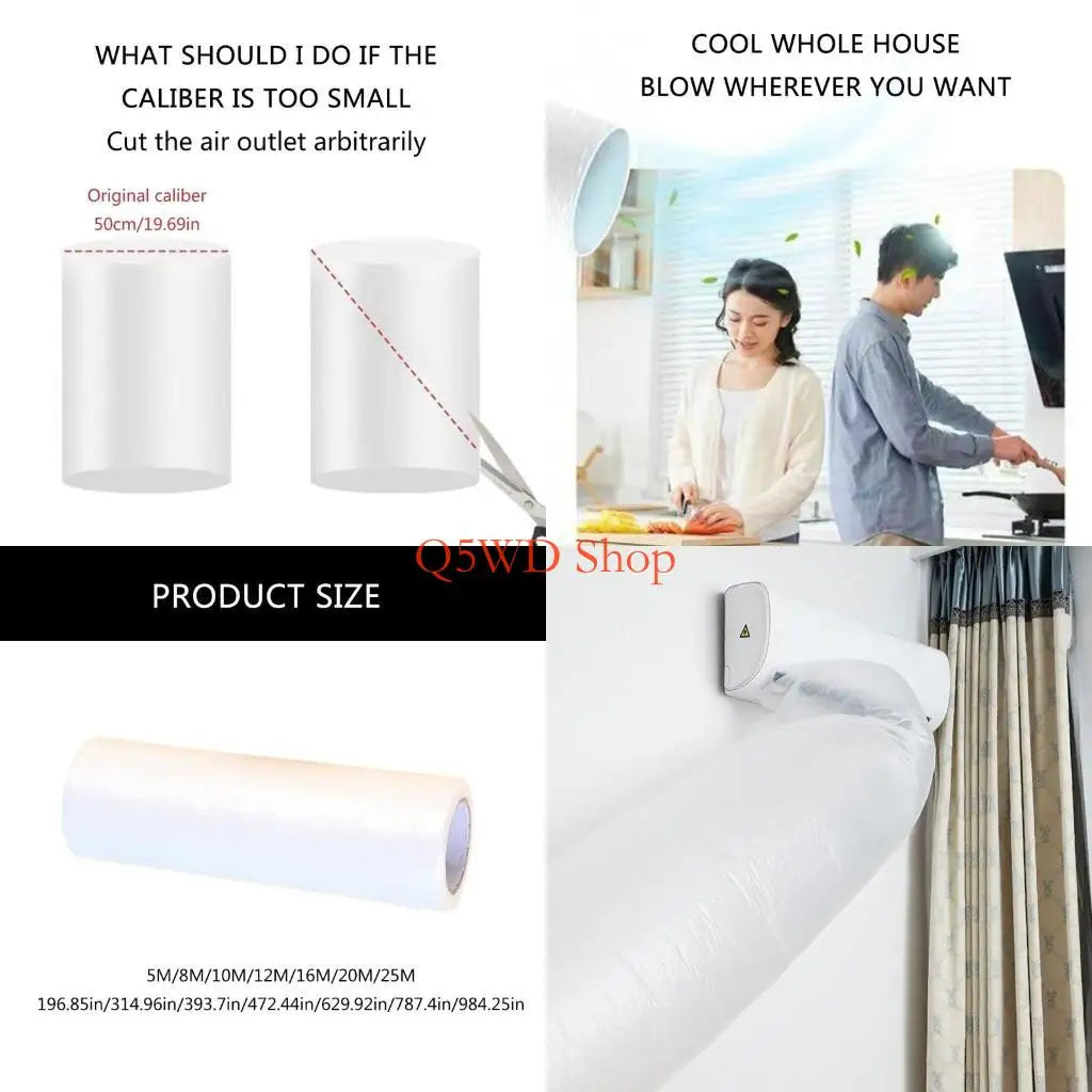 Air Conditioner Deflector Sleeve 5m–25m | AC Airflow Bag AC Deflector Sleeve Axl 25 meters CN