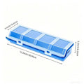 4-Compartment Plastic Parts Storage Box with Lid | Screw Organizer Parts Storage Box Axl 001