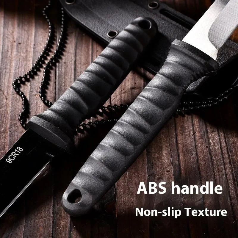 Outdoor Fixed Blade Camping Knife – Stainless Steel & Sheath Fixed Blade Knife Axl
