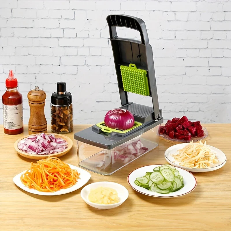 KEMORELA 14-in-1 Vegetable Chopper, Slicer & Dicer Vegetable Chopper Axl