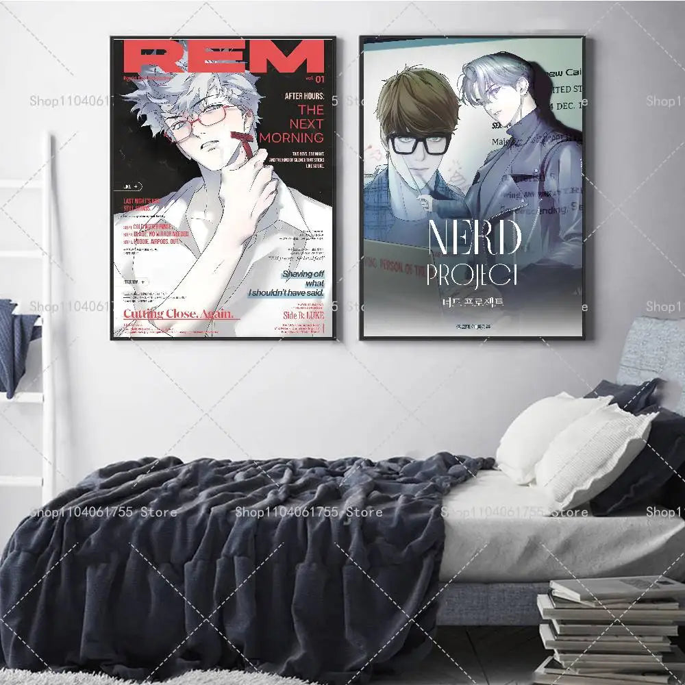 Anime Self-Adhesive Wall Poster – Vivid Color Print Art Decor Anime Wall Poster Axl