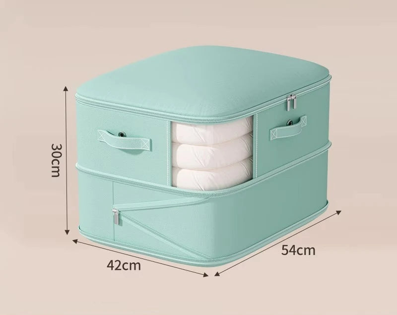 Vacuum Compression Storage Bags – Large Capacity for Quilts Vacuum Storage Bags Axl Green-2 Layers