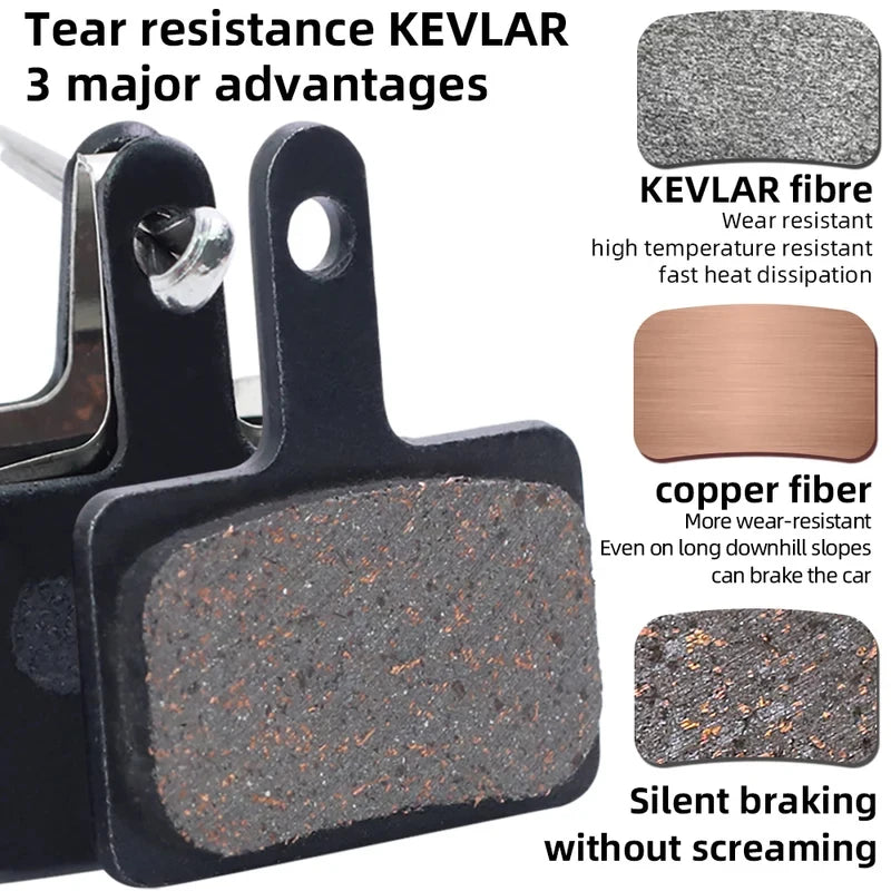 VXM MTB Hydraulic Disc Brake Pads – Semi-Metal, Quiet & Durable Disc Brake Pads Axl