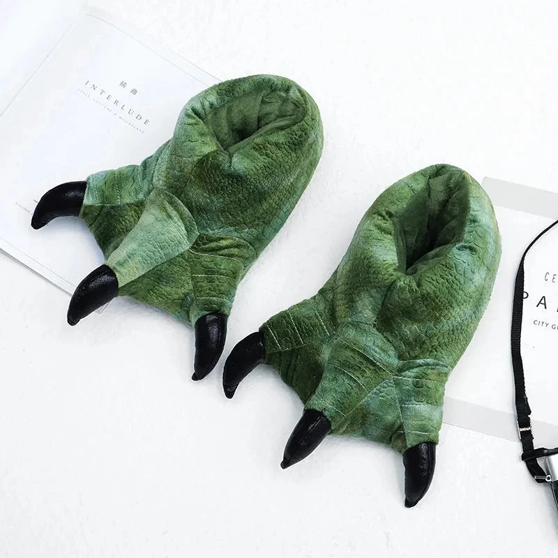 Zebra Faux Fur Slippers Unisex Sizes 36–45 | Lorilury Indoor Slippers Axl Green Lizard 42