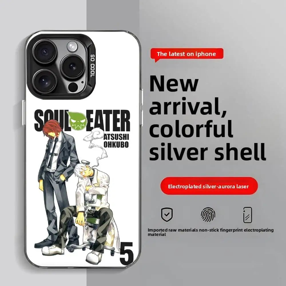Soul Eater Anime iPhone Case 11–16 Pro Max | Anti-Fingerprint Anime Phone Case Axl