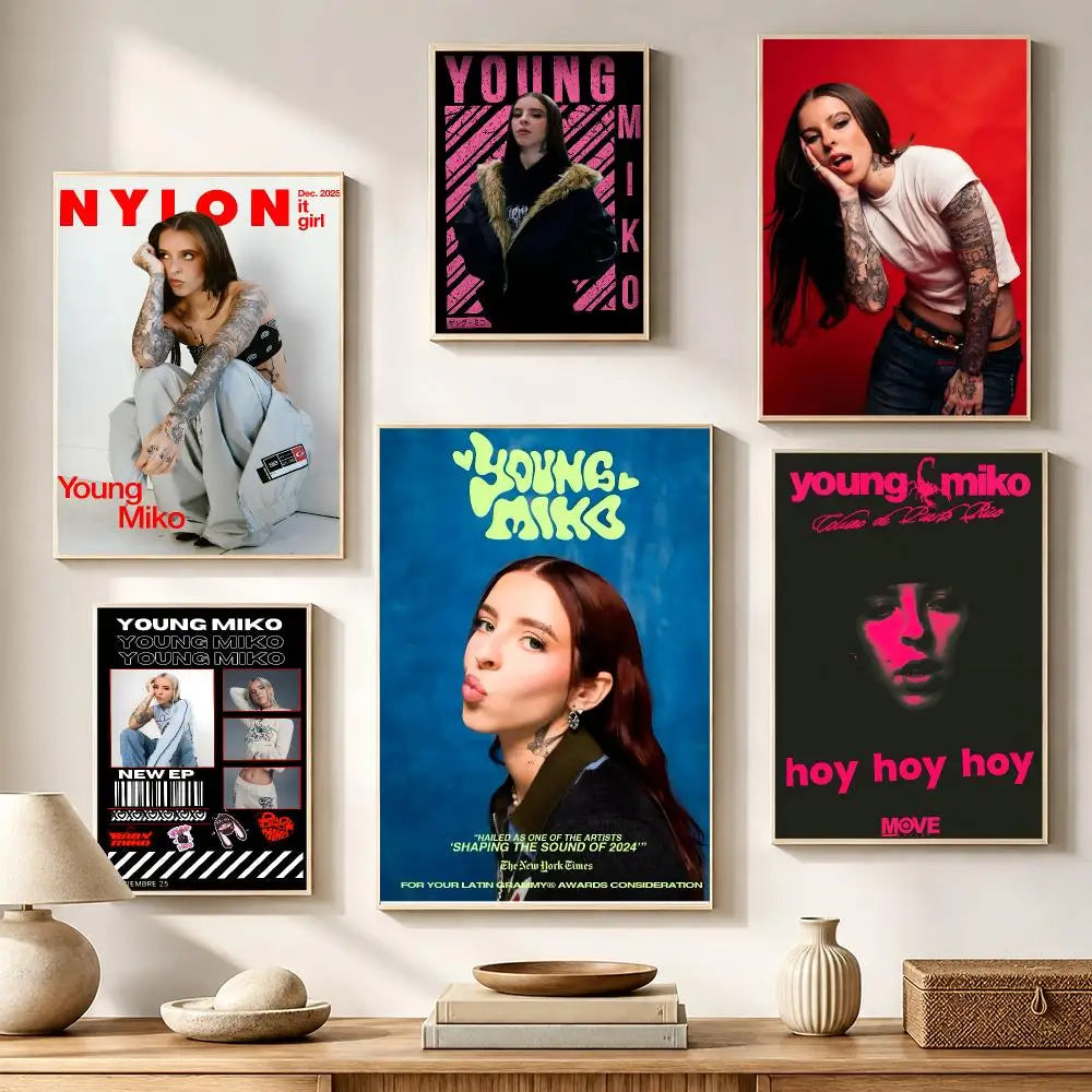 Young Miko HD Waterproof Poster Stickers | Wall Décor & Gift Poster Stickers Axl