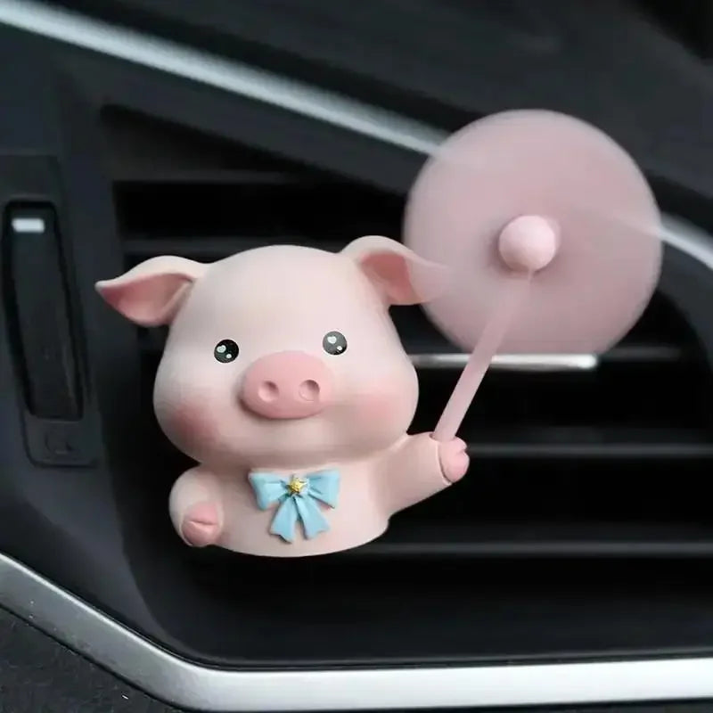 Cute Animal Car Vent Air Freshener – Resin Clip Ornament Car Air Freshener Axl pig