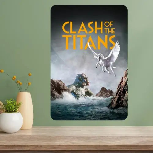 Clash of the Titans Classic Movie Metal Poster Sign Metal Wall Sign Axl aluminum sign aluminum 40x30cm