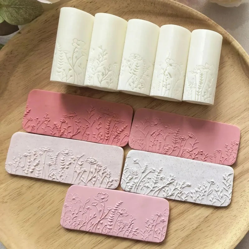 Plant & Flower Clay Texture Roller – High-Precision DIY Tool Clay Texture Roller Axl