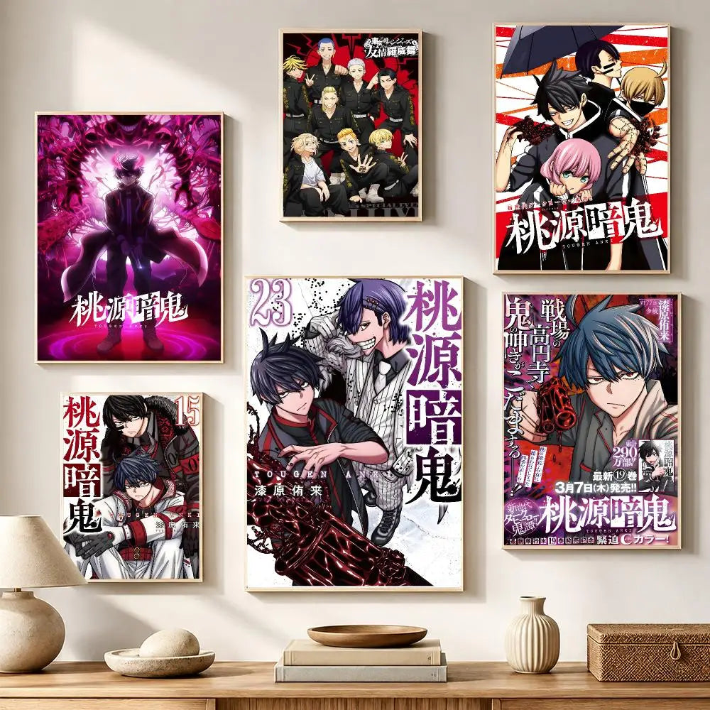 Tougen Anki Anime Poster – HD Waterproof PVC Wall Sticker Anime Wall Sticker Axl