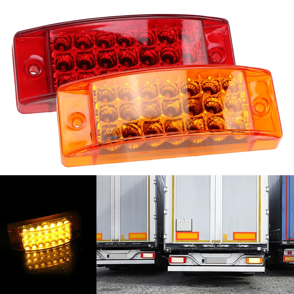 21 LED Flowing Tail Light Brake Indicator Lamp 12V 24V Truck LED Tail Light Axl