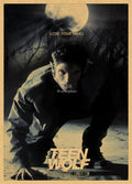Teen Wolf Vintage Retro Movie Poster – Kraft Paper Wall Art Retro Movie Poster Axl 2 42x30cm