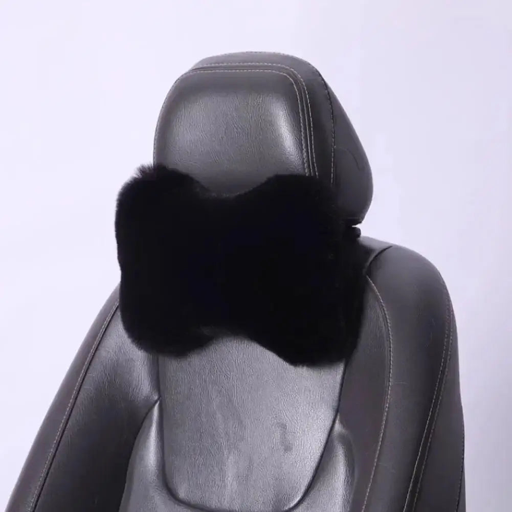 Car Seat Neck & Lumbar Support Cushion – Universal Headrest Car Seat Cushion Axl black