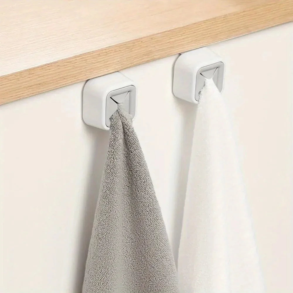 2-Pack Towel Plug Hook – Bathroom & Kitchen Towel Holder Towel Hook Clip Axl
