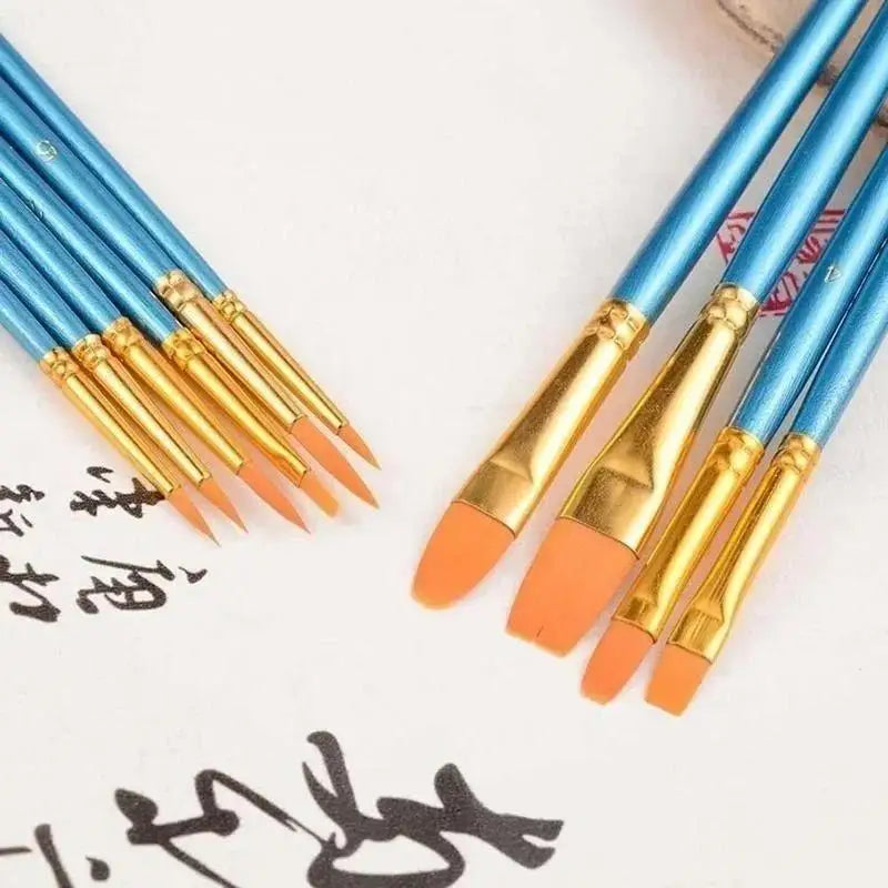 10-Piece Artist Paint Brush Set – Acrylic, Oil & Watercolor Artist Paint Brushes Axl