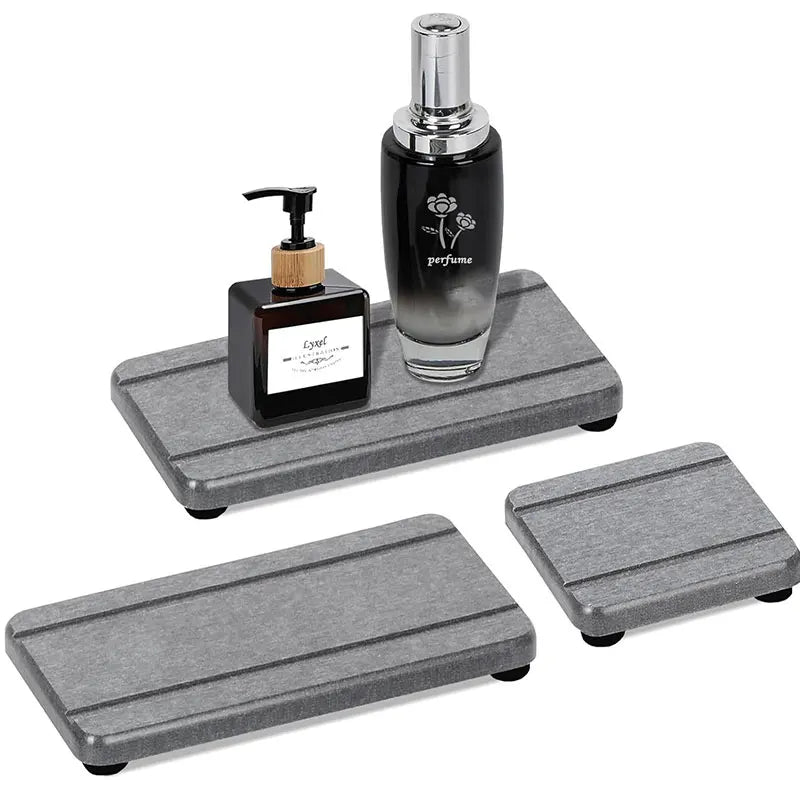 3-Pack Diatomite Sink Tray | Fast-Drying Stone Counter Mat Diatomite Counter Tray Axl