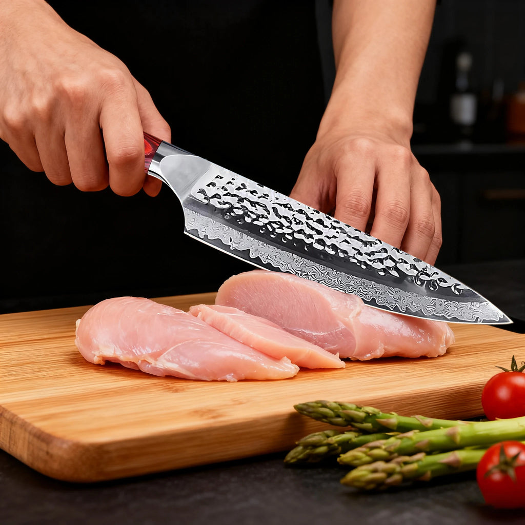 67-Layer Damascus Steel Chef Knife – 8" Professional Kitchen Knife Damascus Chef Knife Axl