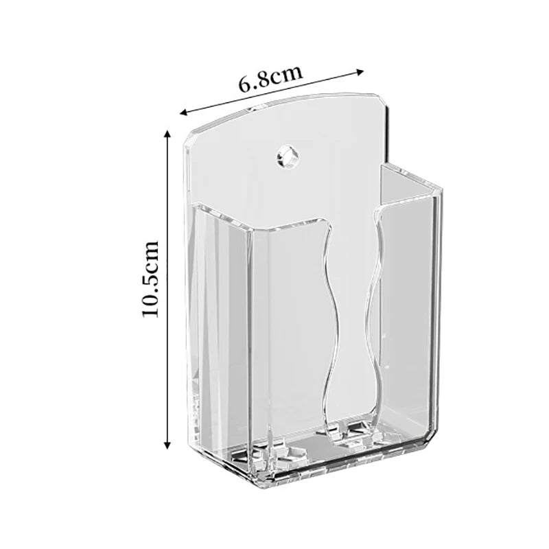 Wall Mount Phone & Remote Control Holder Storage Box Wall Storage Organizer Axl