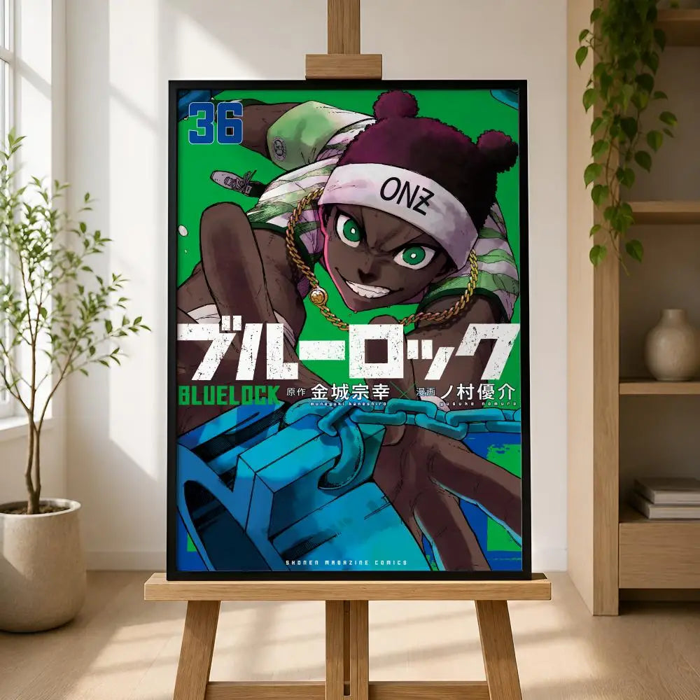 Blue Lock Anime Poster – Self-Adhesive Waterproof Wall Art Anime Wall Poster Axl